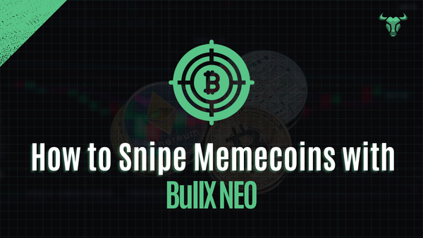 BullX NEO Thumbnail: "How to Snipe Memecoins Early with BullX NEO"