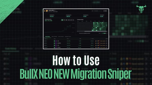 a graphic of BullX NEO NEW Migration Sniper